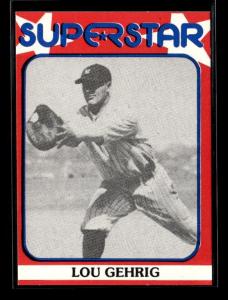 Lou Gehrig 1982 TCMA Superstars #62 Card