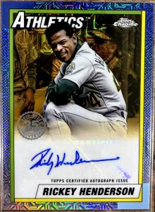 2025 Topps Rickey Henderson 1990 Auto Gold Chase