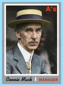 Connie Mack Custom Art Card - Philadelphia Athletics