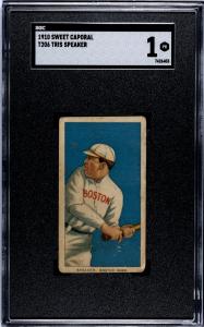 Tris Speaker 1909-1911 T206 Boston Red Sox Card