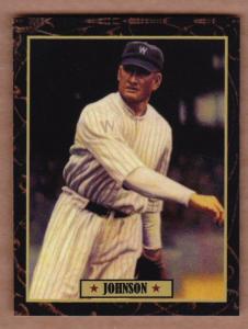 Walter Johnson '24 Washington Senators Card Collection