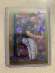 2025 Topps Chrome Valente Bellozo Gold Refractor 01/50