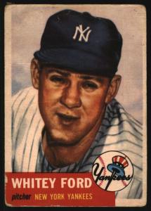 1953 Topps Whitey Ford #207 Yankees Card