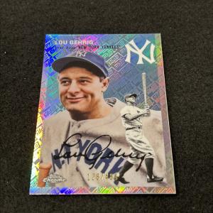 2023 Lou Gehrig Topps Chrome Refractor #325 /499