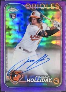 2024 Topps Chrome Jackson Holliday Auto Purple #/250