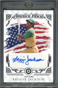 2025 Panini Reggie Jackson Auto 09/25 A's Card