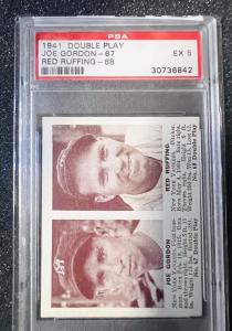 1941 Double Play Baseball Joe Gordon Red Ruffing Card