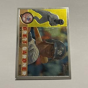 Brett Gardner 2009 Topps Chrome Parallel Card