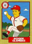 Simpsons Softball Team Custom Trading Cards Set