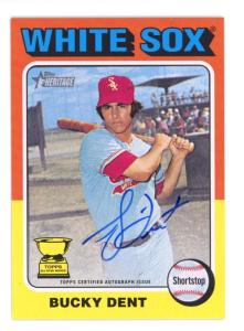 2024 Topps Heritage Bucky Dent Autograph Card