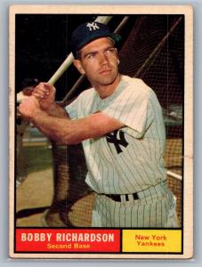 1961 Topps Bobby Richardson #180 Sports Card
