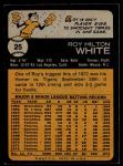 1973 Topps #25 Roy White Sports Card