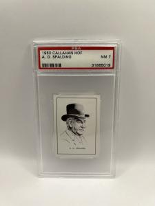 A.G. Spalding 1950 Hall of Fame Card PSA 7