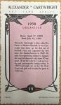 1984 Art Card Series: Alexander Cartwright