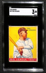 1933 Goudey #89 Tris Speaker SGC 3 Card
