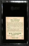 1933 Goudey #89 Tris Speaker SGC 3 Card