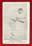 1921 E121 John McGraw Caramel Baseball Card