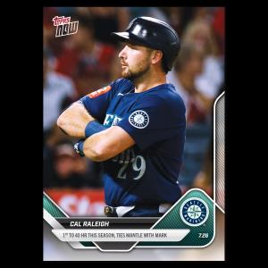 Cal Raleigh 2025 Topps NOW® #467 - Mariners