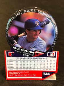 1991 Starshots Baseball Card and Button Pinbacks
