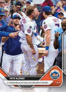 Pete Alonso 5th Walk-Off HR Mets Topps Card