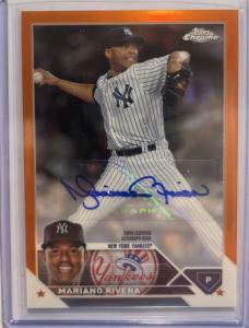 2023 Topps Chrome Mariano Rivera Orange Auto /25