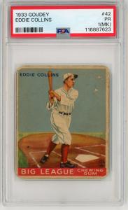 1933 Goudey Eddie Collins #42 Baseball Card