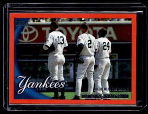 2010 Topps Red Border A-Rod, Jeter, Cano Card