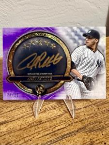2021 Topps Five Star Andy Pettitte Purple Autograph