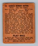 1940 Play Ball Red Ruffing HOF Baseball Card