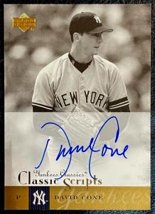 2004 Upper Deck David Cone Yankees Autograph Card
