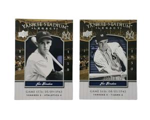 2008 Upper Deck Joe Gordon Yankee Stadium Cards