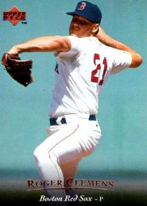 1995 Upper Deck Roger Clemens Card, Red Sox