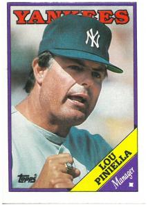 Lou Piniella 1988 Topps Manager Card #44
