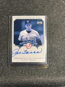2003 Upper Deck Yankees Joe Torre Autograph Card