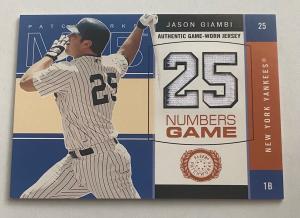2003 Fleer Patchworks Jersey Card Jason Giambi