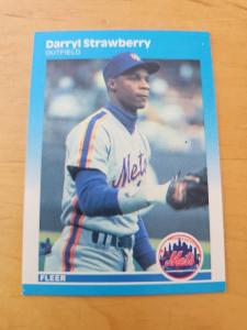 1987 Fleer Darryl Strawberry #23 Baseball Card