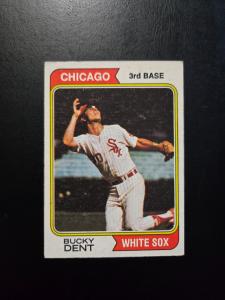 Bucky Dent 1974 Topps Rookie Card #582
