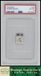 1950 Baseball Stars George Sisler Strip Card #103