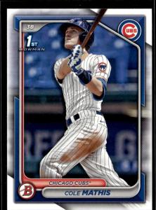 2024 Bowman Draft Cole Mathis Cubs 5 Card Lot
