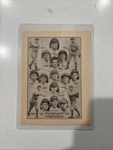1933 Cleveland Indians Team Photo with Johnson/Averill
