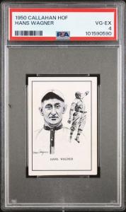 1950 Callahan Honus Wagner PSA 4 Card