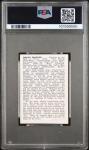 1950 Callahan Honus Wagner PSA 4 Card