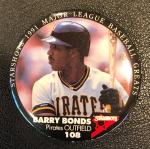 1991 Starshots Baseball Card and Button Pinbacks