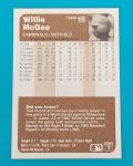 1983 Fleer Willie McGee St. Louis Cardinals Baseball Card