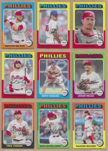2024 Topps Heritage Phillies Base Team Set (15)