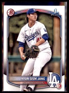 2025 Bowman Hyuneok Jang Dodgers 5 Card Lot