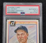 Bill Dickey Signed Yankees Donruss Baseball Card
