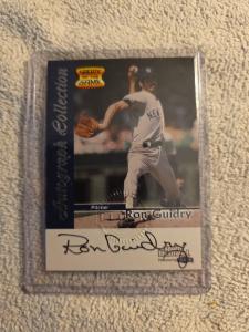 1999 Fleer Ron Guidry Autographed Card