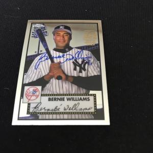 Bernie Williams 2023 Topps 1/1 Platinum Auto Card
