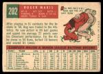 1959 Topps Roger Maris Kansas City Athletics Card